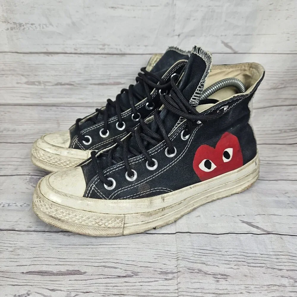 Converse Chuck Taylor All Star High x Comme des Garcons Men's 5 Women's 7 Worn